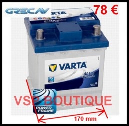 BATTERIE GRECAV 78 € (VARTA...