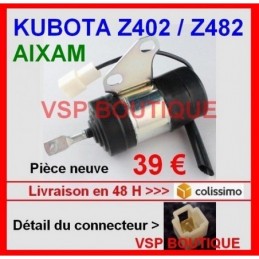 ARRET MOTEUR KUBOTA SOLENOIDE