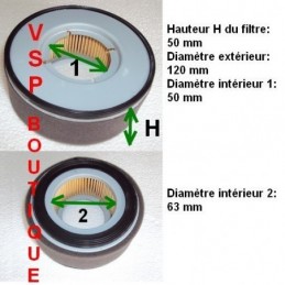FILTRE A AIR ROND AIXAM...