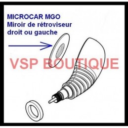 MIROIR RETROVISEUR MICROCAR MC1 / MC2 (GAUCHE)