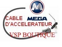 Câble d'accélerateur Mega